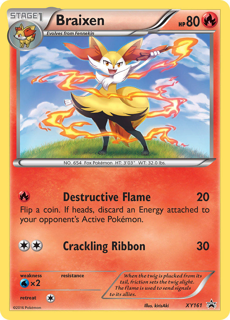Braixen (XY161) [XY: Black Star Promos] | Odin's Place
