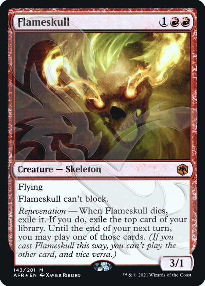 Flameskull (Ampersand Promo) [Dungeons & Dragons: Adventures in the Forgotten Realms Promos] | Odin's Place