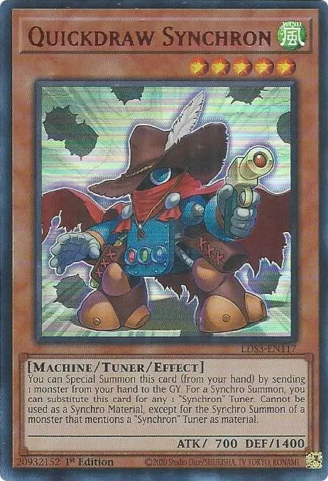 Quickdraw Synchron (Red) [LDS3-EN117] Ultra Rare | Odin's Place