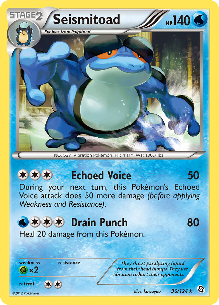 Seismitoad (36/124) [Black & White: Dragons Exalted] | Odin's Place
