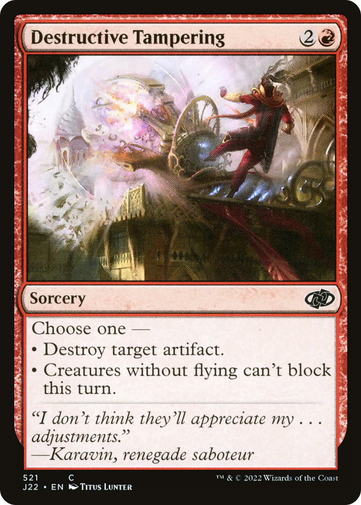 Destructive Tampering [Jumpstart 2022] | Odin's Place