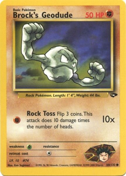 Brock's Geodude (68/132) [Gym Challenge Unlimited] | Odin's Place
