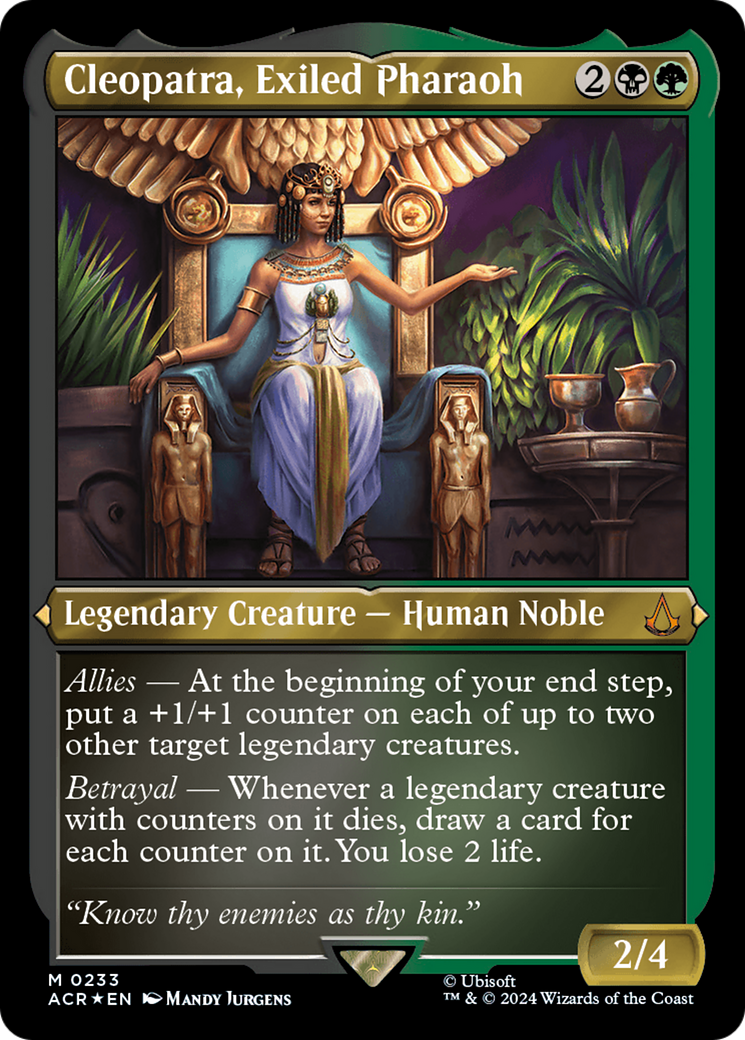 Cleopatra, Exiled Pharaoh (Foil Etched) [Assassin's Creed] | Odin's Place