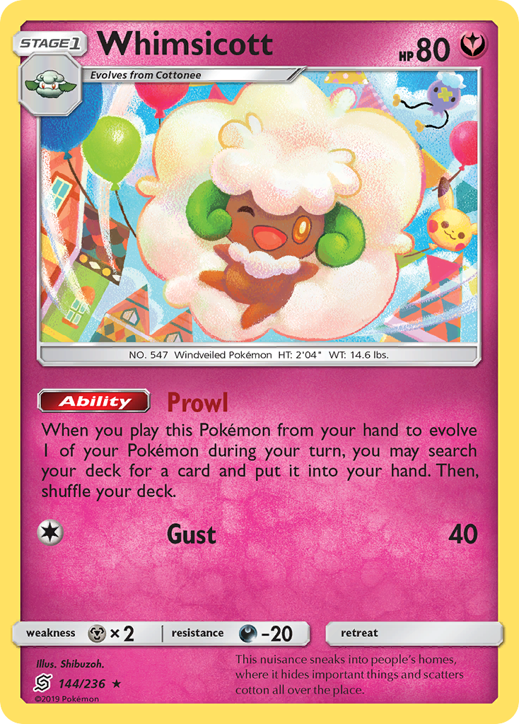 Whimsicott (144/236) [Sun & Moon: Unified Minds] | Odin's Place
