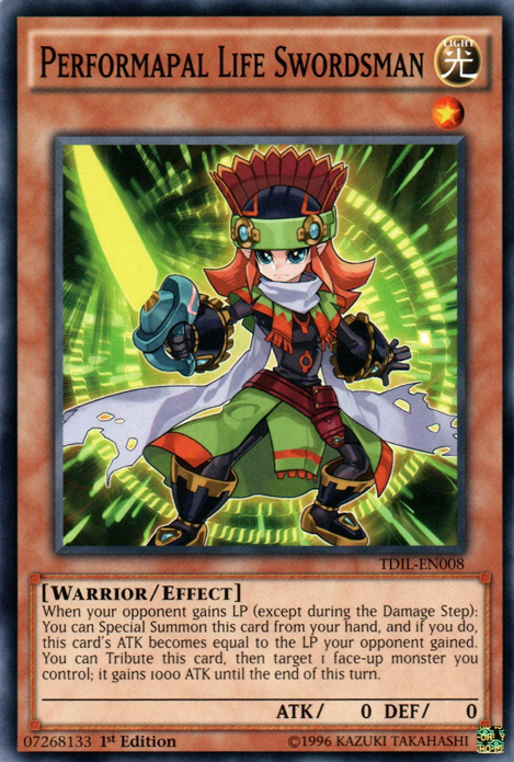 Performapal Life Swordsman [TDIL-EN008] Common | Odin's Place