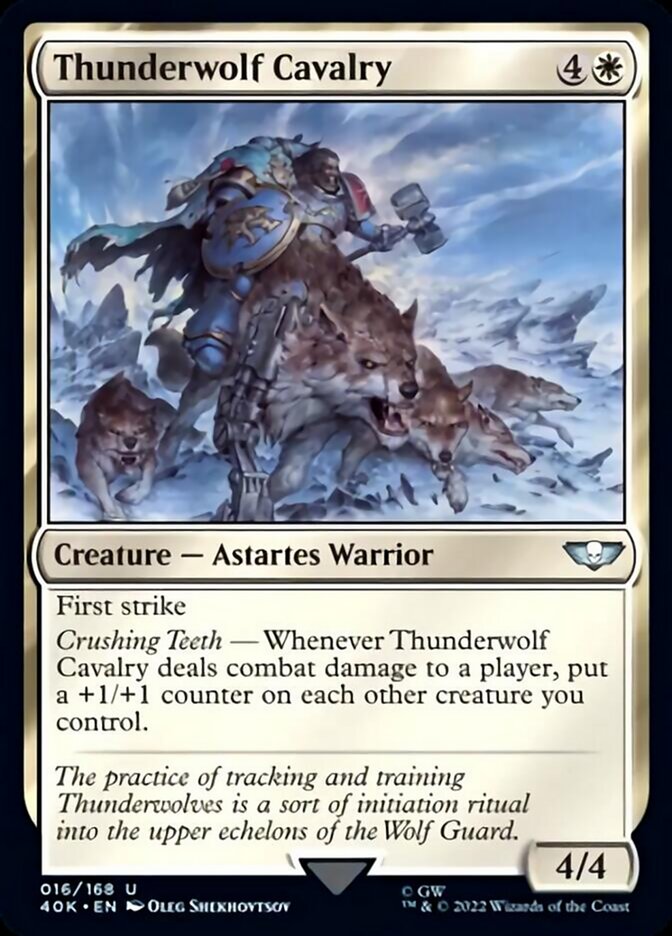 Thunderwolf Cavalry (Surge Foil) [Warhammer 40,000] | Odin's Place