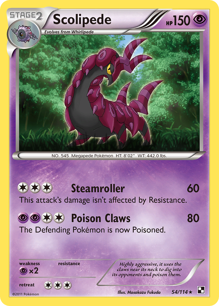 Scolipede (54/114) [Black & White: Base Set] | Odin's Place