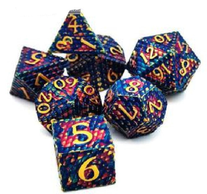 Game Habit Ticket Addiction Poly 7 Dice Set | Odin's Place
