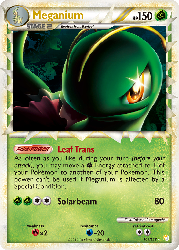 Meganium (109/123) [HeartGold & SoulSilver: Base Set] | Odin's Place