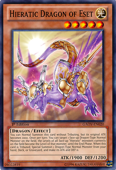 Hieratic Dragon of Eset [GAOV-EN020] Common | Odin's Place
