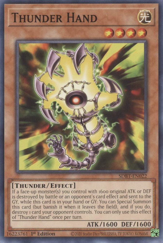 Thunder Hand [SDBT-EN022] Common | Odin's Place