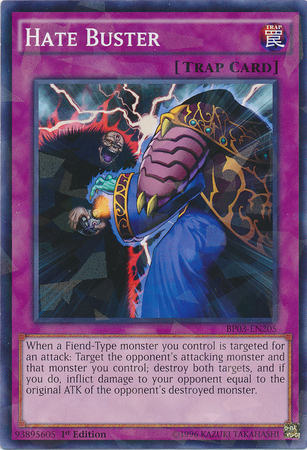 Hate Buster [BP03-EN205] Shatterfoil Rare | Odin's Place