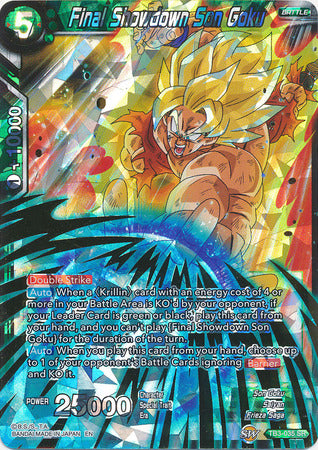 Final Showdown Son Goku (Shatterfoil) (TB3-035) [Dragon Brawl] | Odin's Place