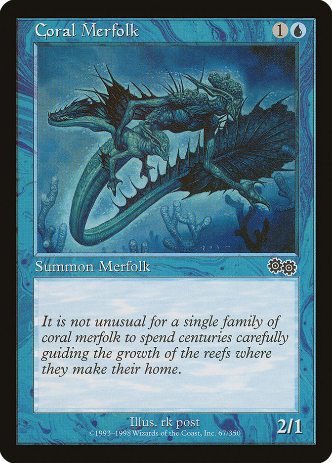 Coral Merfolk (67) [Urza's Saga] | Odin's Place