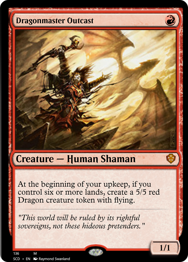 Dragonmaster Outcast [Starter Commander Decks] | Odin's Place
