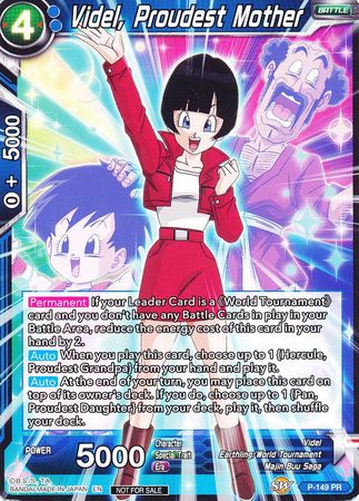 Videl, Proudest Mother (Power Booster: World Martial Arts Tournament) (P-149) [Promotion Cards] | Odin's Place