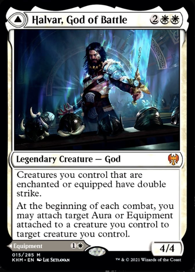 Halvar, God of Battle // Sword of the Realms [Kaldheim] | Odin's Place