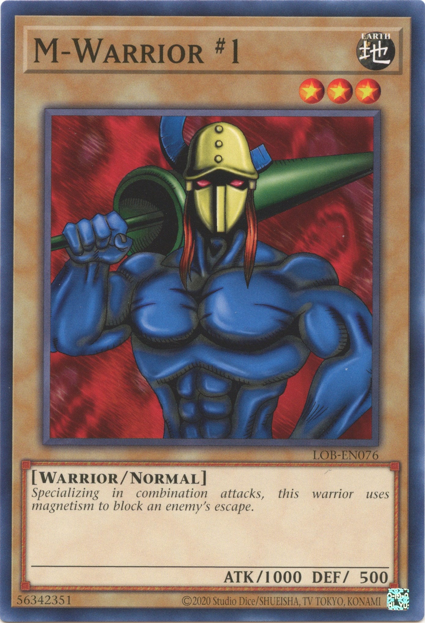 M-Warrior #1 (25th Anniversary) [LOB-EN076] Common | Odin's Place