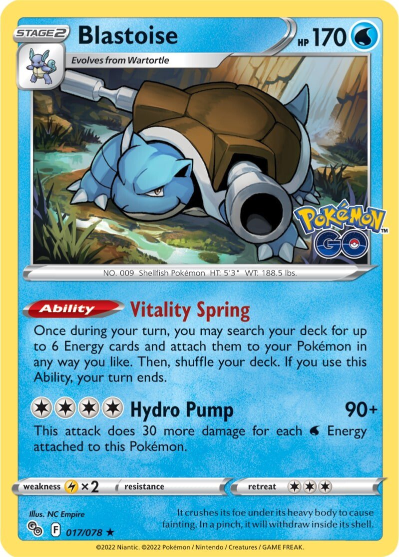 Blastoise (017/078) [Pokémon GO] | Odin's Place