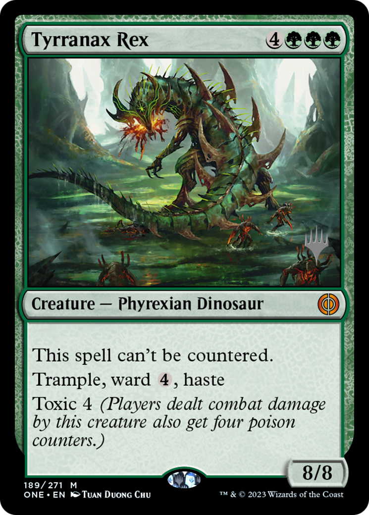Tyrranax Rex (Promo Pack) [Phyrexia: All Will Be One Promos] | Odin's Place