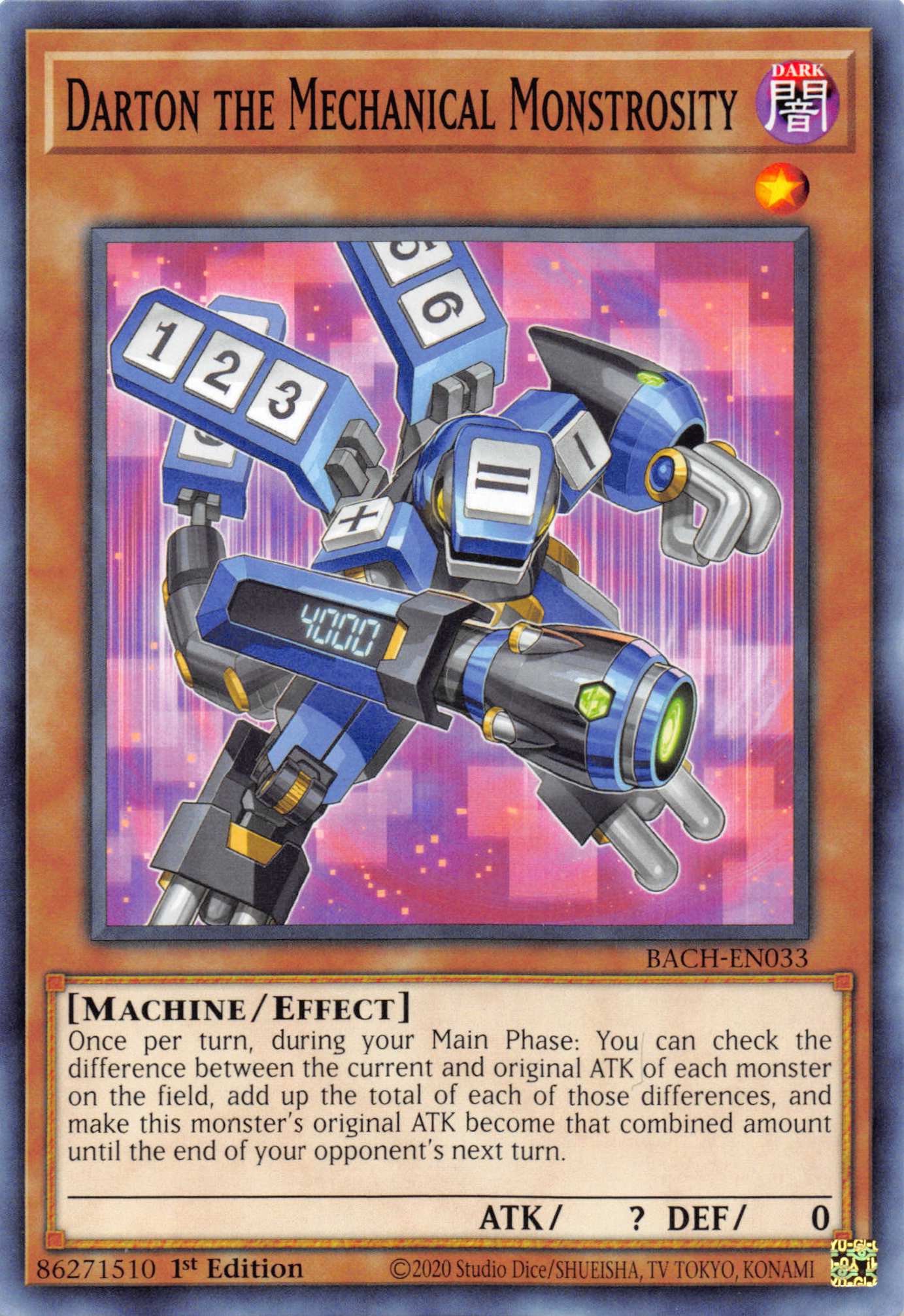 Darton the Mechanical Monstrosity [BACH-EN033] Common | Odin's Place