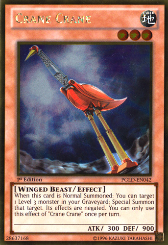 Crane Crane [PGLD-EN042] Gold Rare | Odin's Place