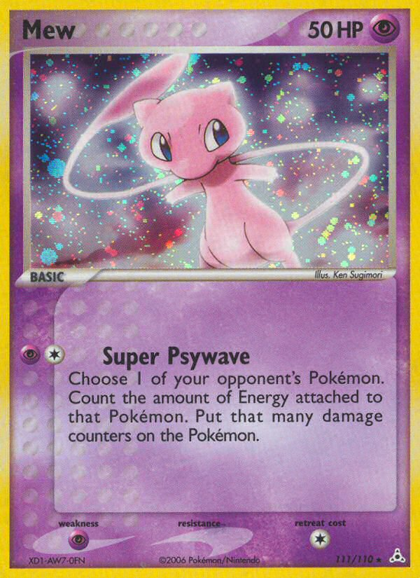 Mew (111/110) [EX: Holon Phantoms] | Odin's Place