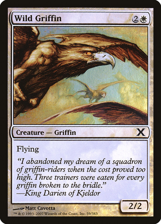 Wild Griffin (Premium Foil) [Tenth Edition] | Odin's Place