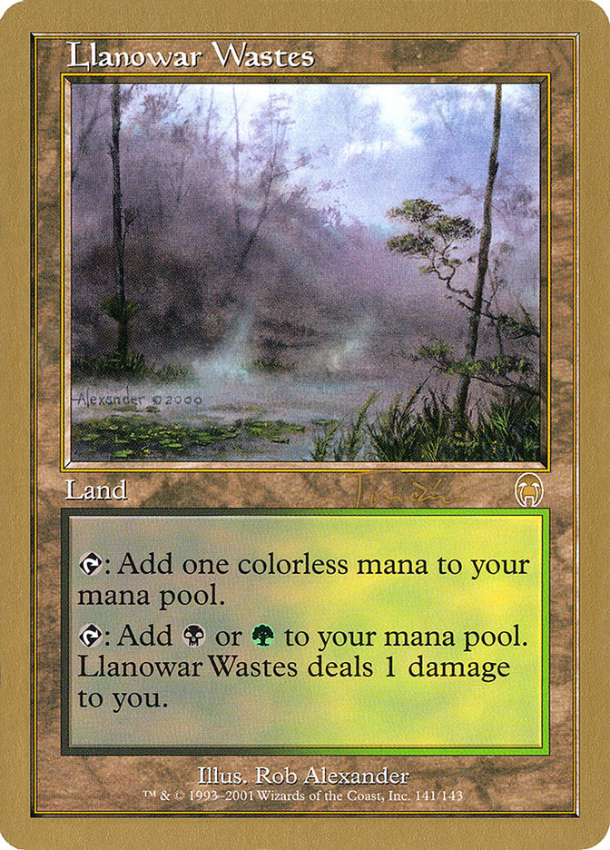 Llanowar Wastes (Jan Tomcani) [World Championship Decks 2001] | Odin's Place