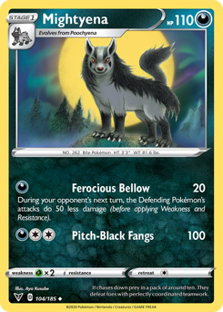 Mightyena (104/185) [Sword & Shield: Vivid Voltage] | Odin's Place