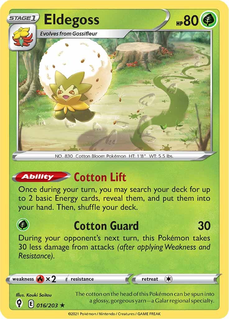Eldegoss (016/203) (Theme Deck Exclusive) [Sword & Shield: Evolving Skies] | Odin's Place