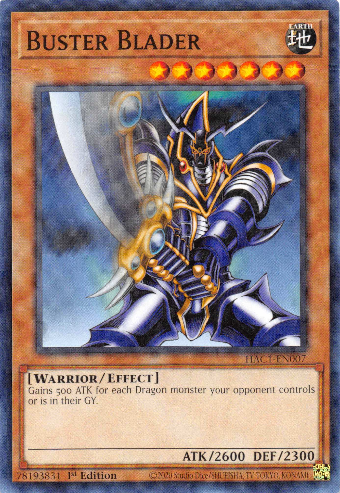 Buster Blader [HAC1-EN007] Common | Odin's Place