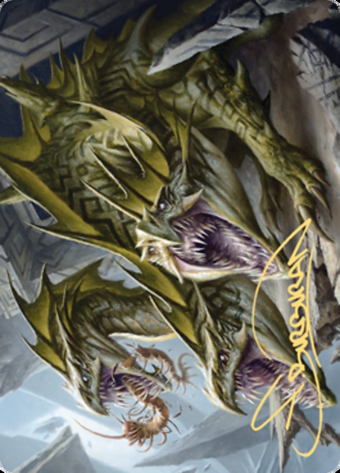 Grakmaw, Skyclave Ravager Art Card (Gold-Stamped Signature) [Zendikar Rising Art Series] | Odin's Place