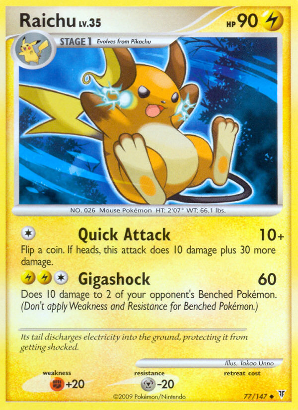 Raichu (77/147) [Platinum: Supreme Victors] | Odin's Place