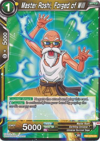 Master Roshi, Forged of Will (TB1-076) [The Tournament of Power] | Odin's Place