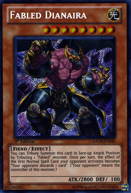 Fabled Dianaira [HA04-EN043] Secret Rare | Odin's Place