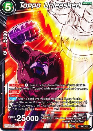 Toppo Unleashed (EX03-30) [Ultimate Box] | Odin's Place