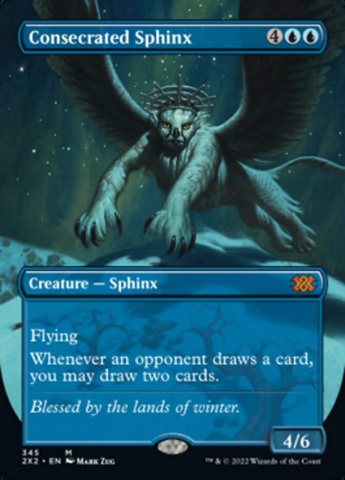 Consecrated Sphinx (Borderless Alternate Art) [Double Masters 2022] | Odin's Place