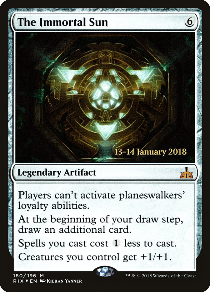 The Immortal Sun (180) [Rivals of Ixalan Prerelease Promos] | Odin's Place