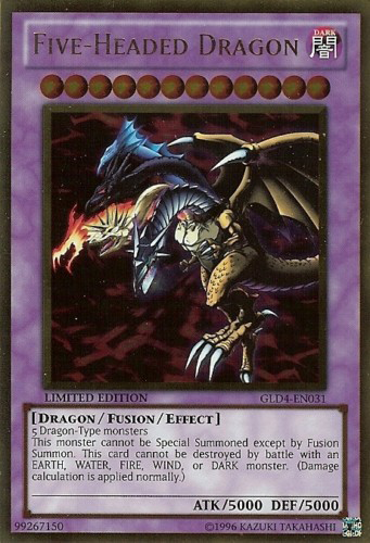 Five-Headed Dragon [GLD4-EN031] Gold Rare | Odin's Place