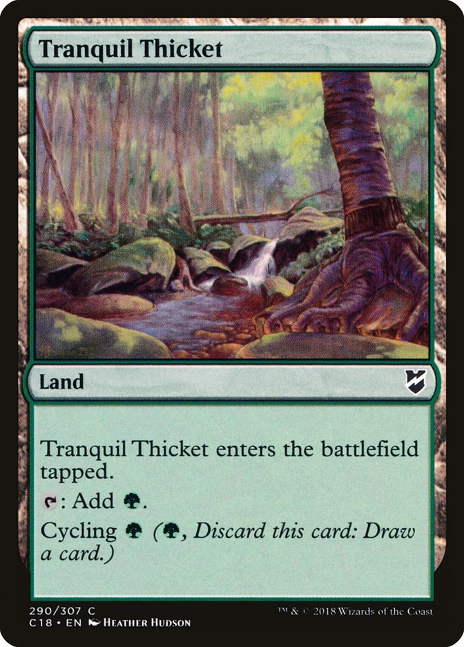 Tranquil Thicket (290) [Commander 2018] | Odin's Place