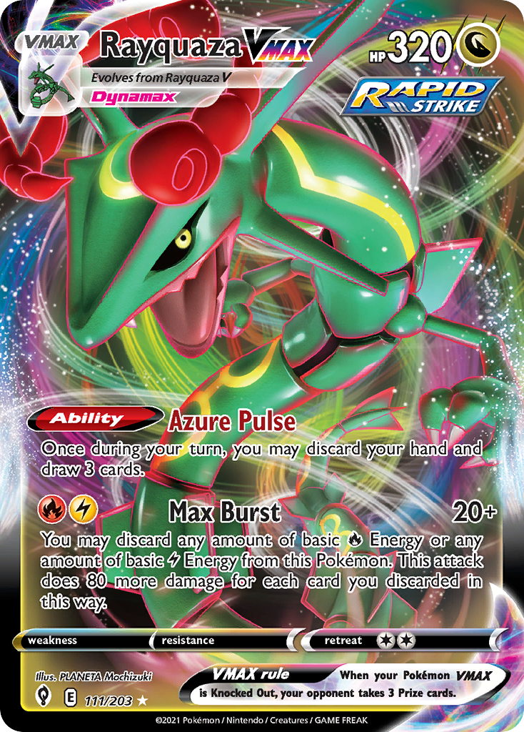 Rayquaza VMAX (111/203) (Jumbo Card) [Sword & Shield: Evolving Skies] | Odin's Place