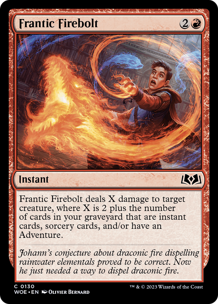 Frantic Firebolt [Wilds of Eldraine] | Odin's Place