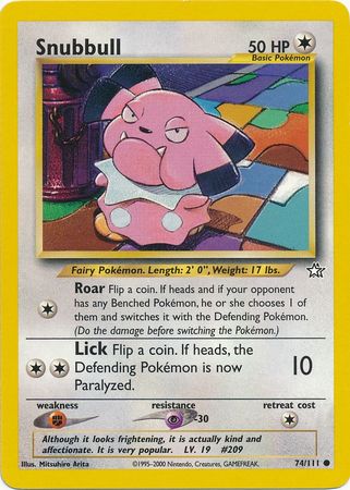 Snubbull (74/111) [Neo Genesis Unlimited] | Odin's Place