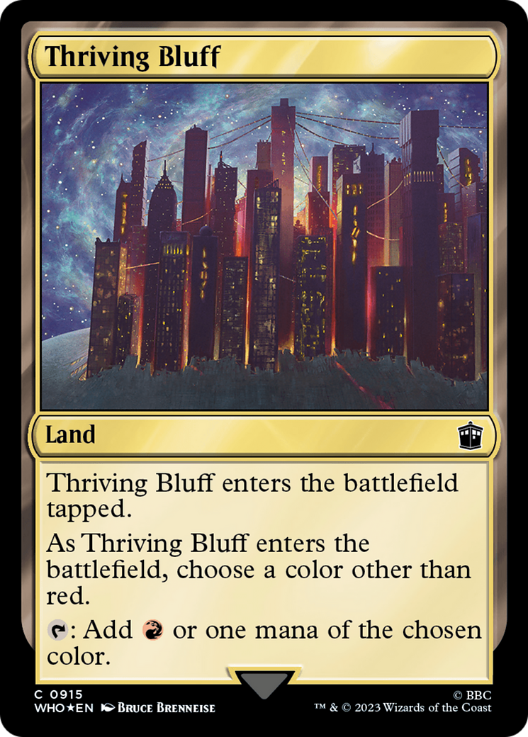 Thriving Bluff (Surge Foil) [Doctor Who] | Odin's Place