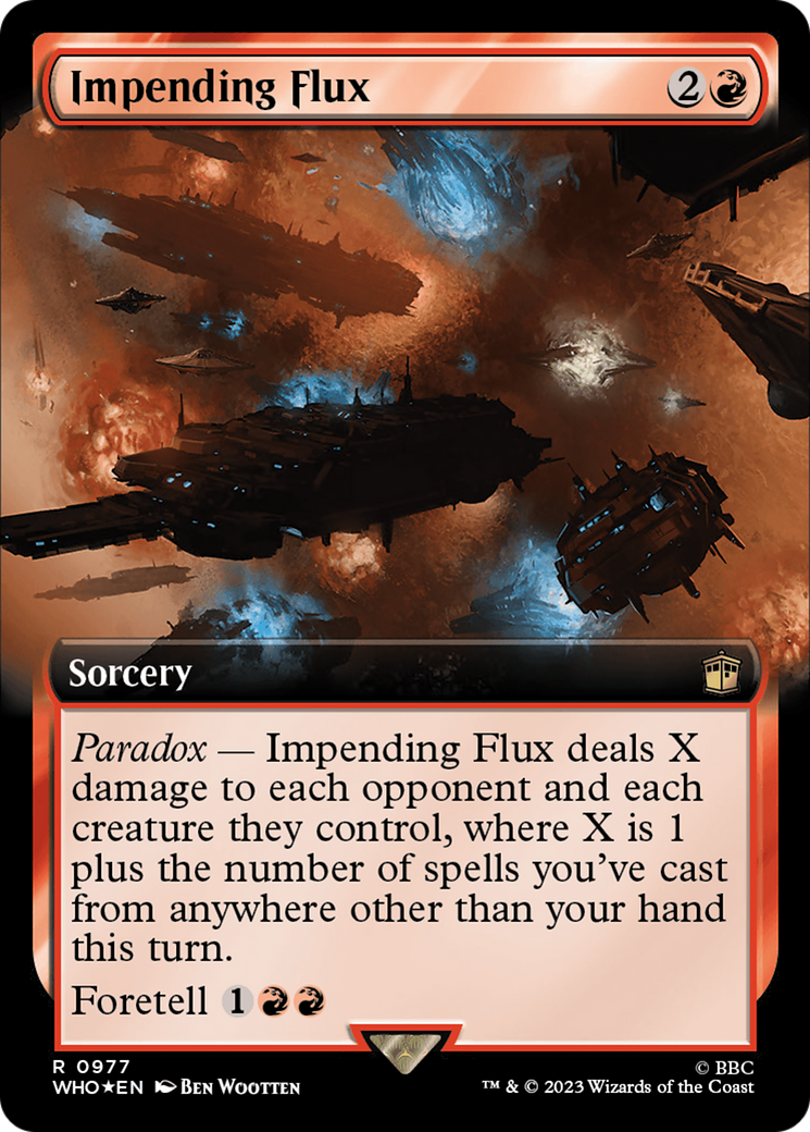 Impending Flux (Extended Art) (Surge Foil) [Doctor Who] | Odin's Place