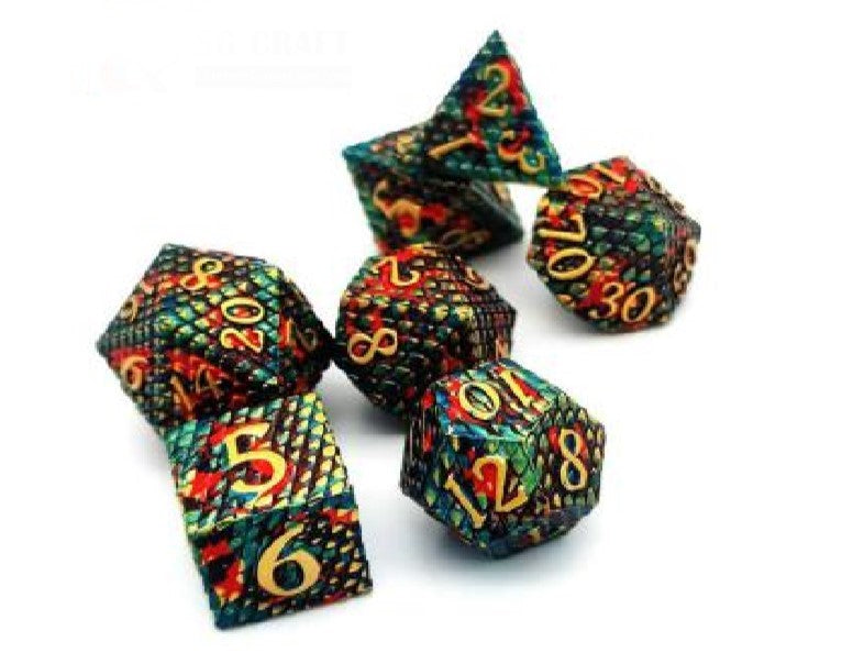Game Habit Pascal's Camouflage Poly 7 Dice Set | Odin's Place