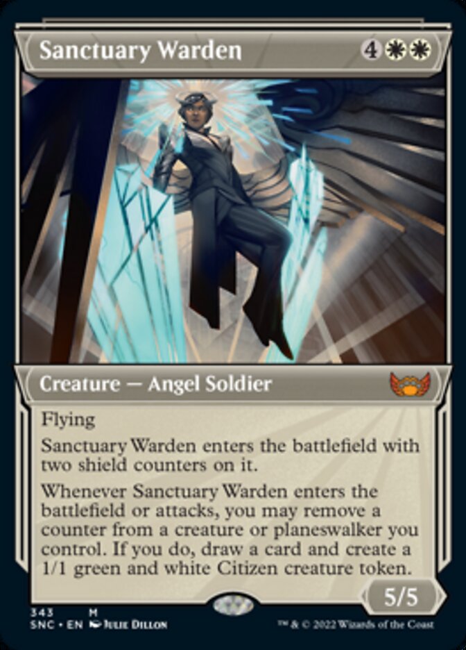 Sanctuary Warden (Showcase Art Deco) [Streets of New Capenna] | Odin's Place