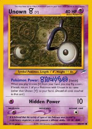 Unown [V] (89/105) [Neo Destiny Unlimited] | Odin's Place
