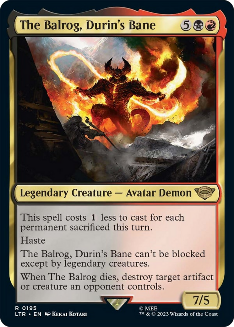 The Balrog, Durin's Bane [The Lord of the Rings: Tales of Middle-Earth] | Odin's Place
